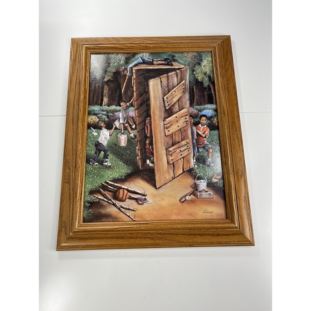 Authentic 1998 LaDonna Genuine Lithograph On Canvas With Certification Sticker
